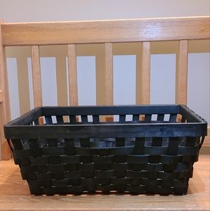 Large Black woven basket